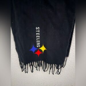 Pittsburgh Steelers Black Fringe Scarf